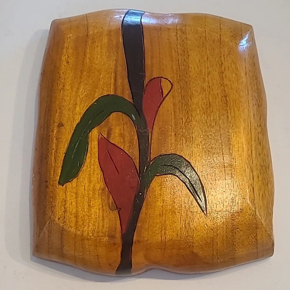 Vintage Handcrafted Wooden Tray